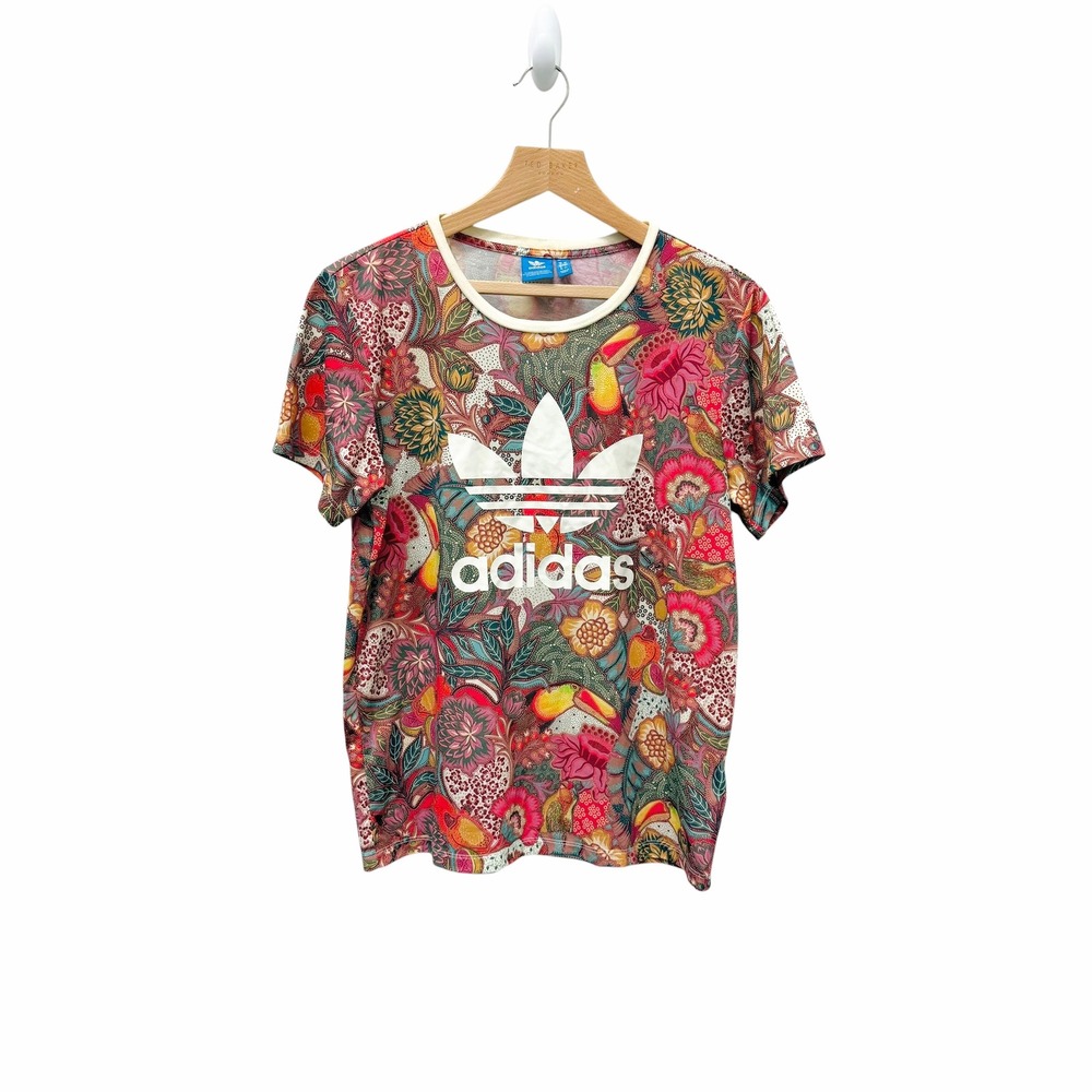 Adidas‎ Originals x Farm Passaredo Tropical Toucan Trefoil T-Shirt S - Picture 2 of 7